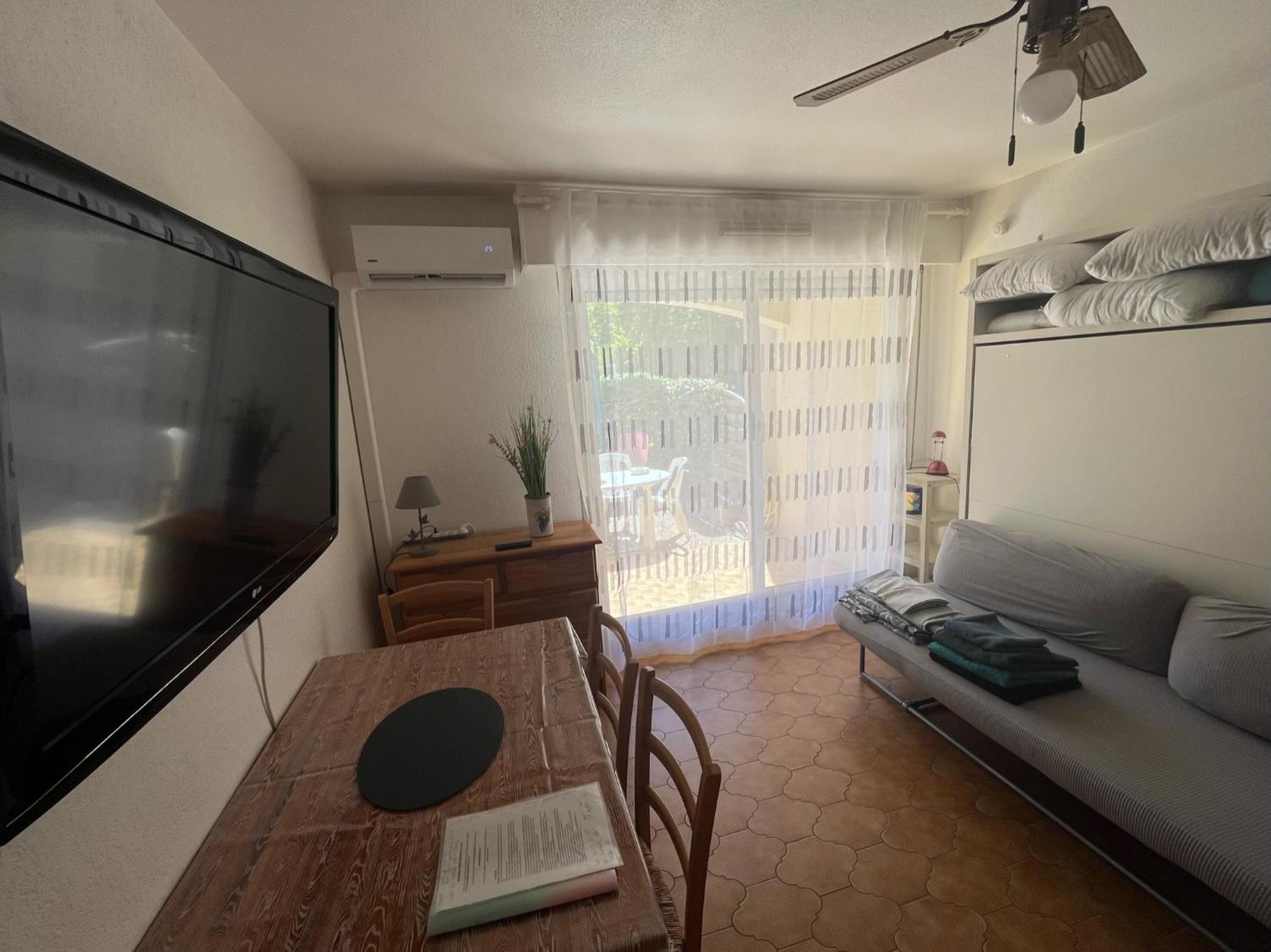 Studio Climatise Avec Jardin Et Plage A 250M Сен-Мандріє-сюр-Мер Екстер'єр фото